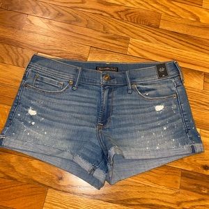 NWT A&F Distressed denim shorts